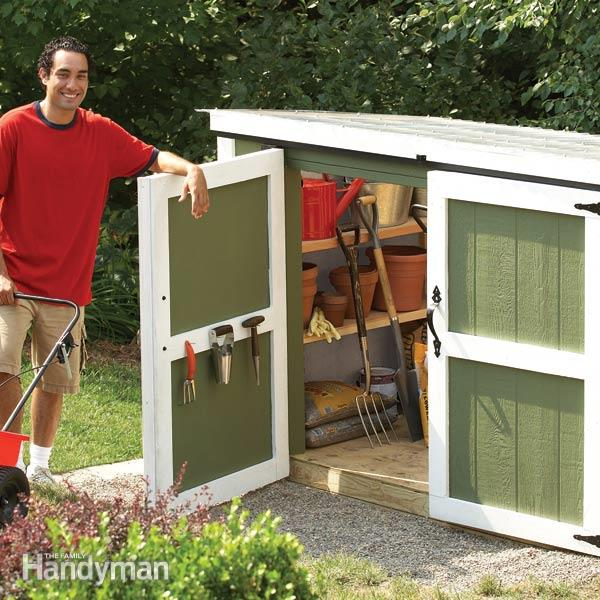 10 Charming DIY Outdoor Storage Ideas -   diy Outdoor shed
