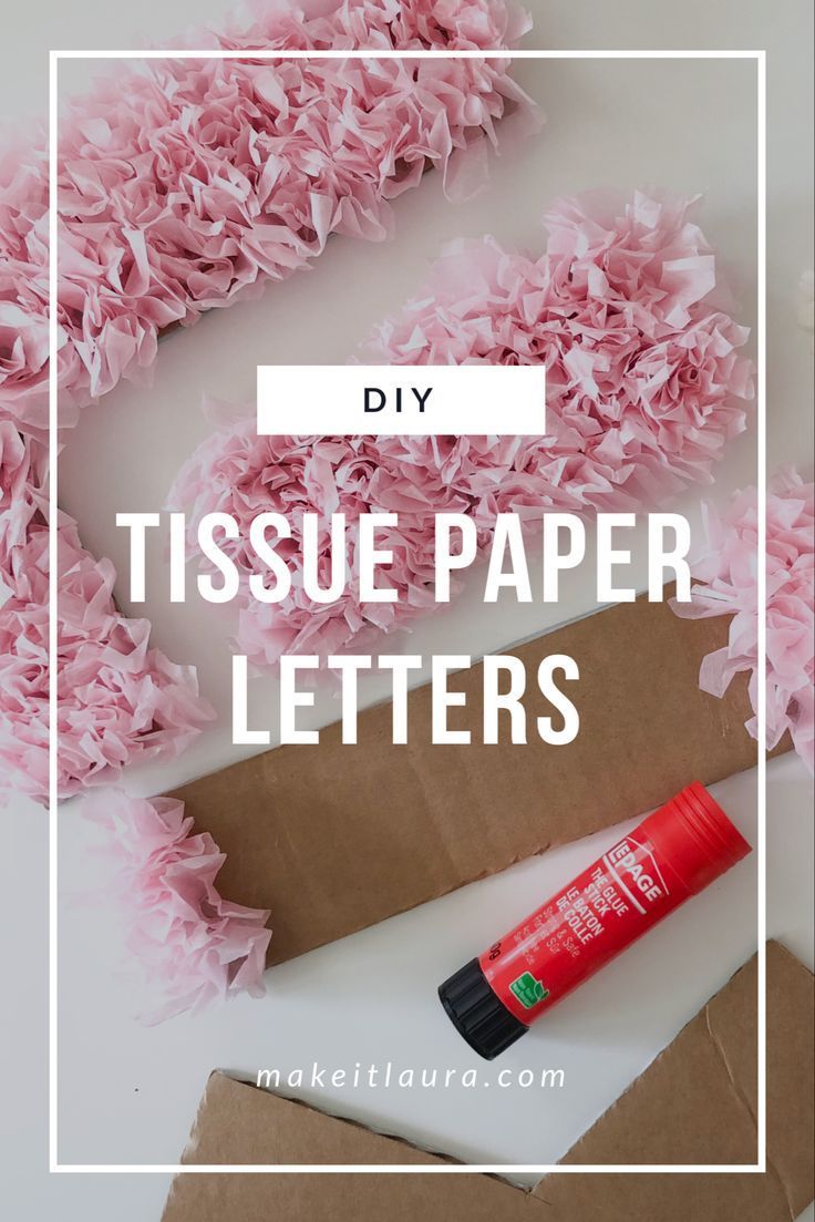 diy tissue paper letters -   diy Paper letter