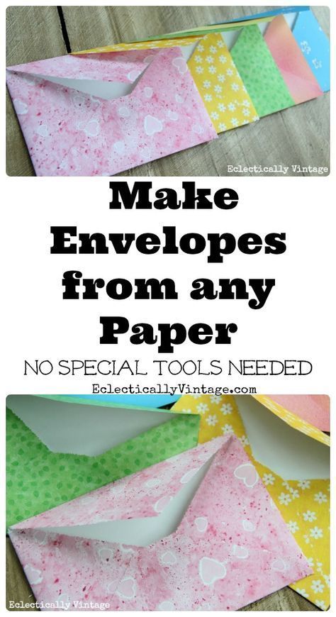 The Forgotten Art of Letter Writing and Simple DIY Envelopes -   diy Paper letter