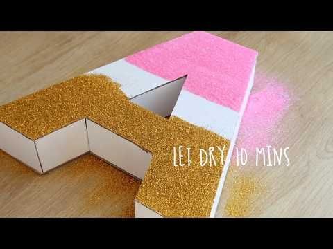 ? 3D letter DIY | how to make a paper letter room decor DIY | origami -   diy Paper letter