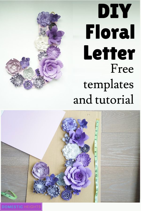 Paper Flower Letter -   diy Paper letter
