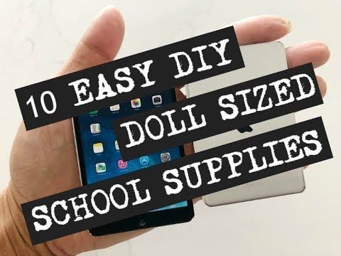 Dollar Store DIY Doll School Supplies -   diy School Supplies folders