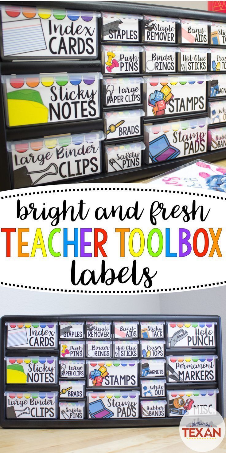 A Fresh and Bright Teacher Toolbox DIY -   diy School Supplies folders
