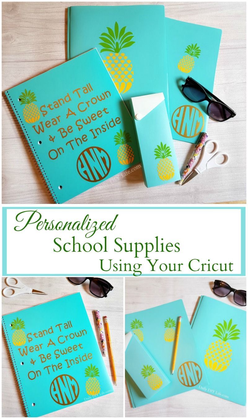 Cute Personalized School Supplies Just In Time For The New Year - Daily DIY Life -   diy School Supplies folders