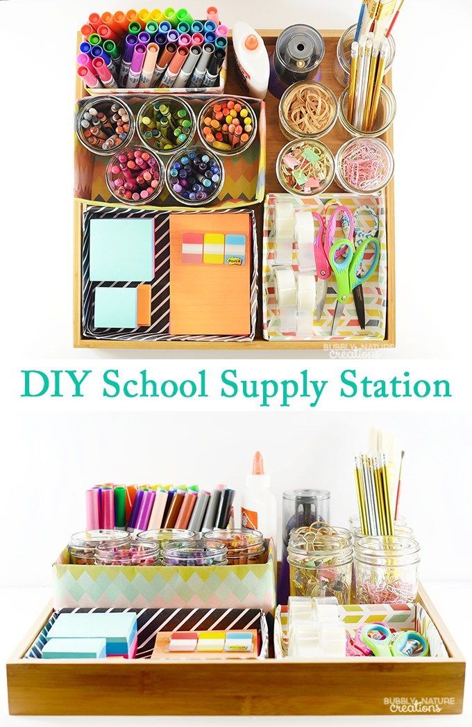 diy School Supplies organizers