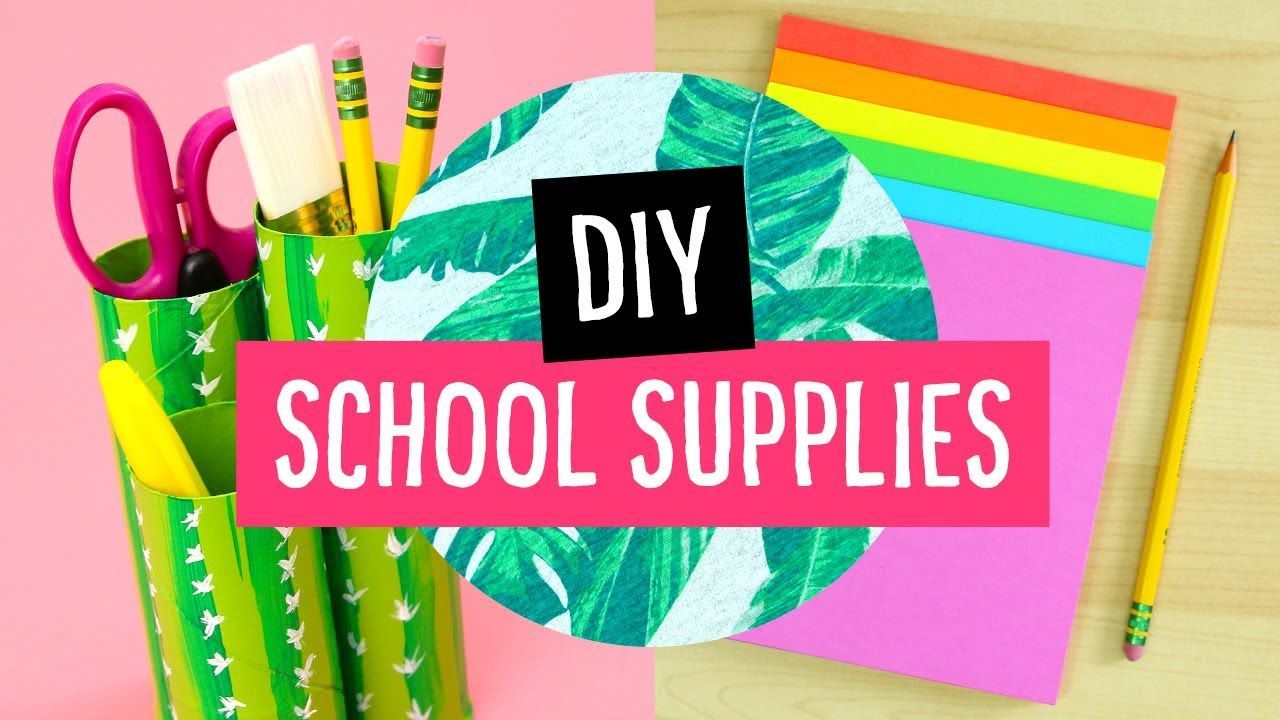 5 DIY Back to School Supplies & Desk Accessories! вњЏпёЏ Sea Lemon -   diy School Supplies organizers