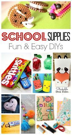 School Supplies DIY Ideas - Red Ted Art - Make crafting with kids easy & fun -   diy School Supplies organizers