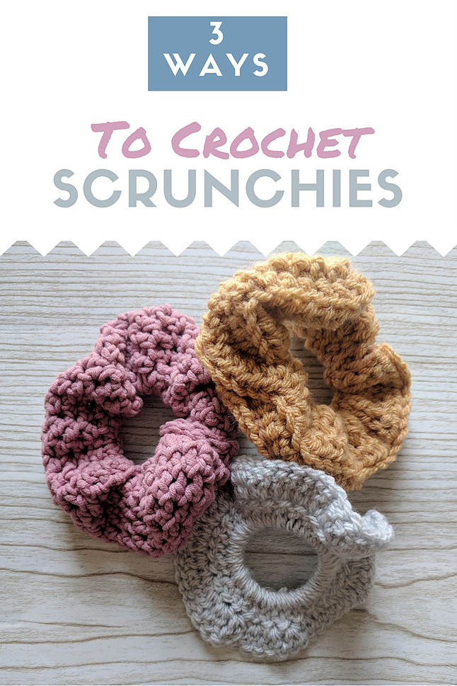 How to Crochet a Scrunchie 3 Ways - The Snugglery -   diy Scrunchie crochet