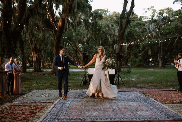 This DIY Georgia Wedding at Gascoigne Bluff was Catered by Waffle House | Junebug Weddings -   diy Wedding dance floor