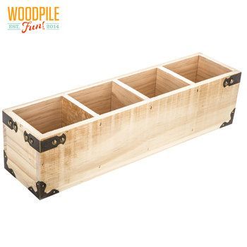 Rectangle Compartment Wood Box -   diy Wood box