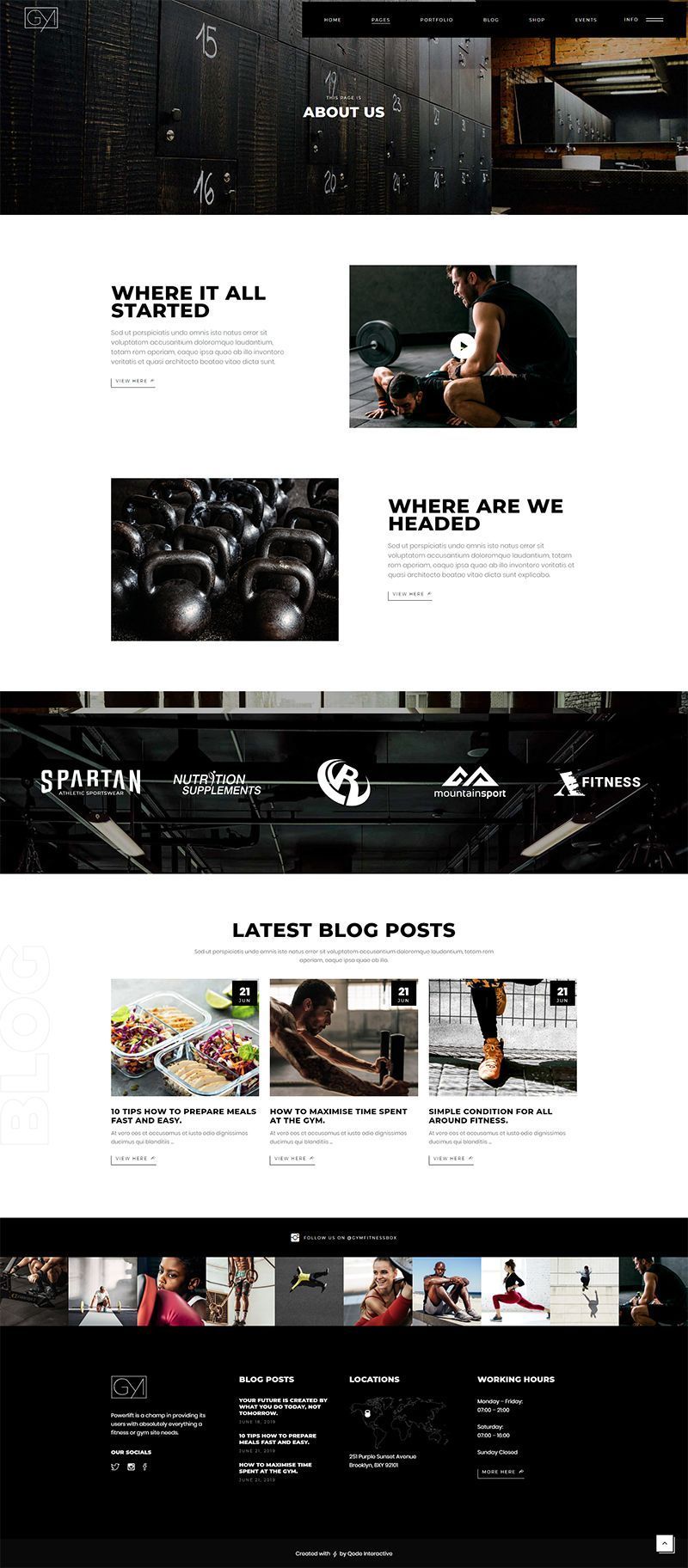 fitness Design website