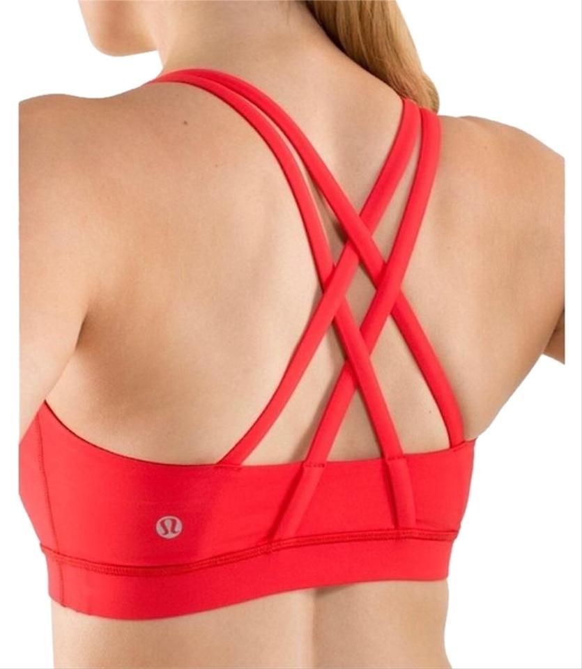 Lululemon Red Energy Activewear Sports Bra Size 10 (M, 31) -   fitness Fashion lululemon