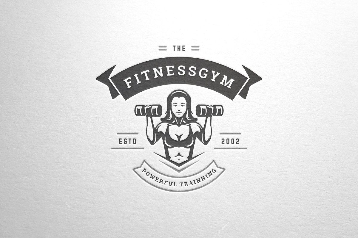 Woman Fitness Logo Design -   fitness Illustration logo