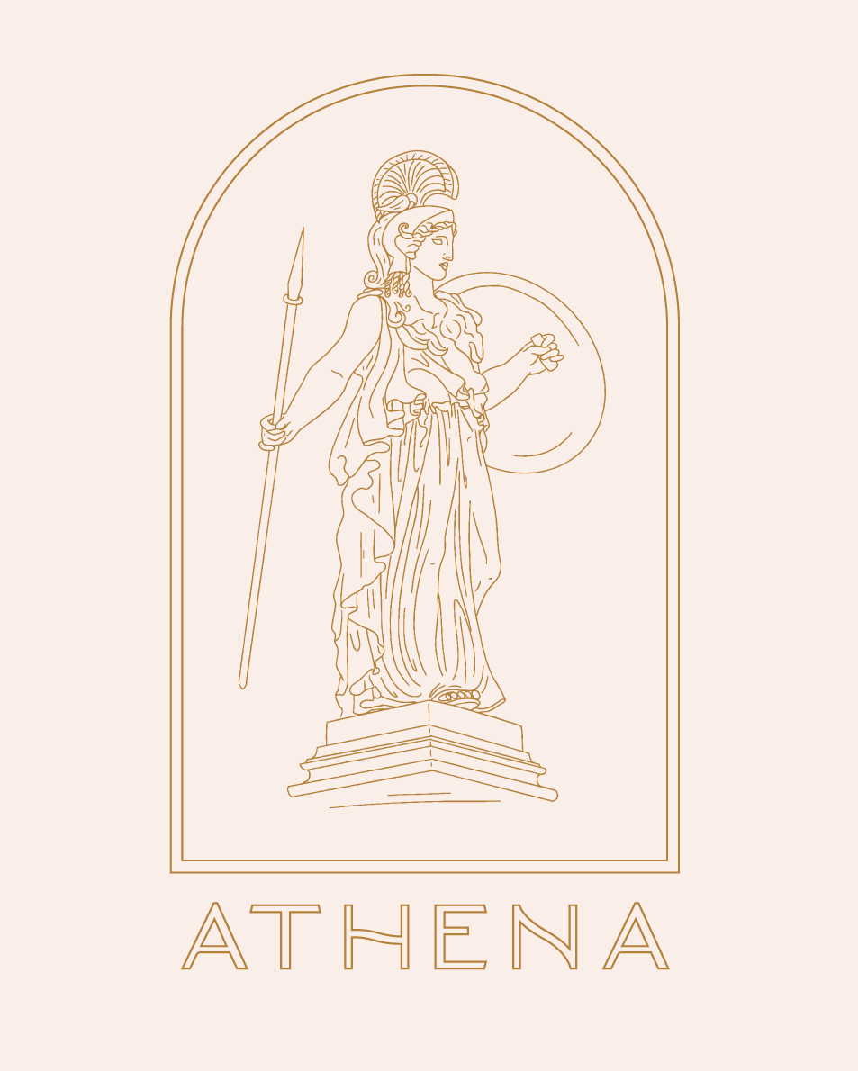 Modern logo greek statue -   fitness Illustration logo