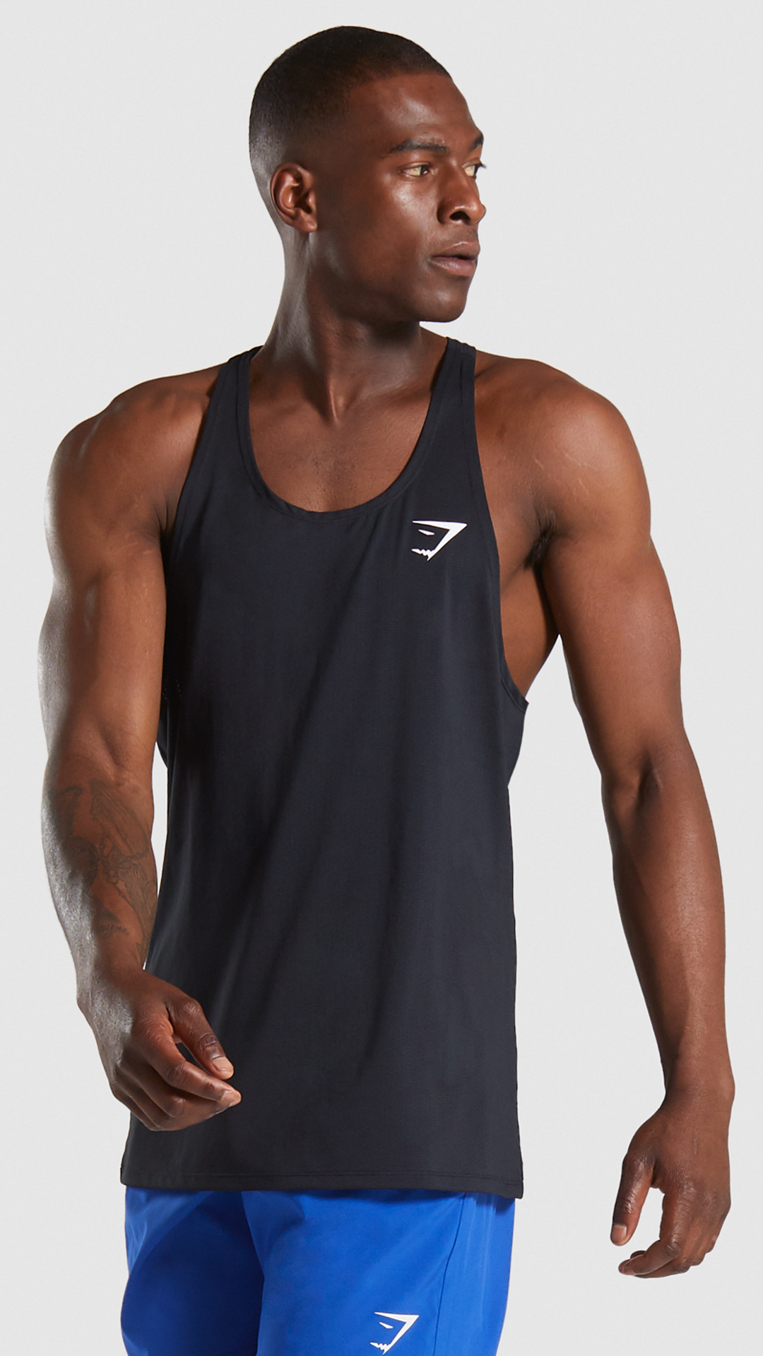 Gymshark Arrival Stringer - Black -   fitness Men gym