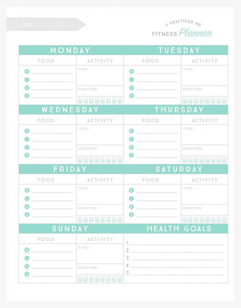 Free Printable Fitness Planner -   fitness Planner inspiration