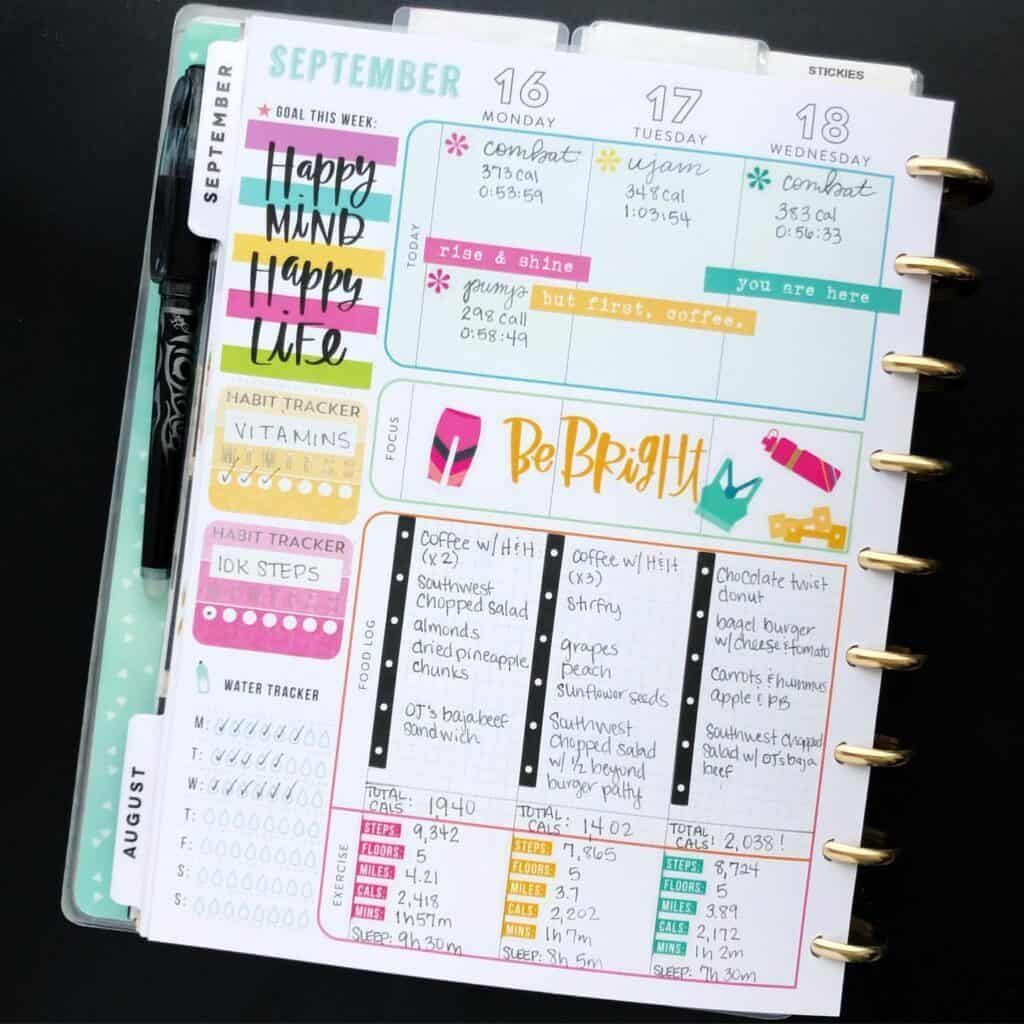Using my Bullet journal for weight loss: Tracking, Planning and 71+ Examples | My Inner Creative -   fitness Planner mambi