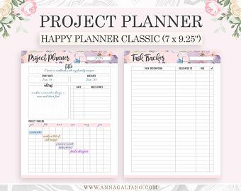 Fitness Planner Printable Happy Planner Inserts Health | Etsy -   fitness Planner mambi