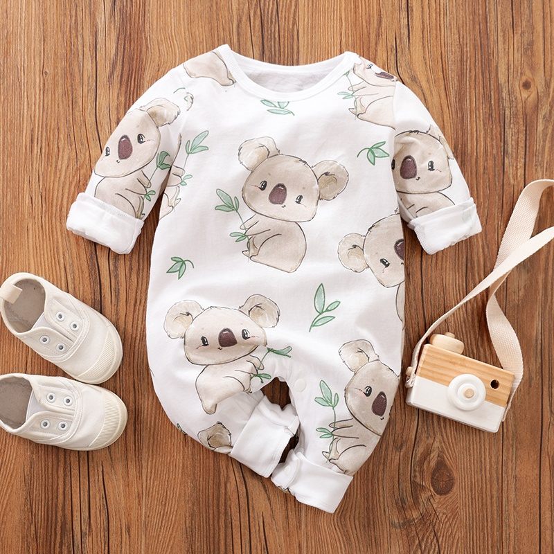 Baby Boy / Girl Koala Print Jumpsuit -   style Boy cute