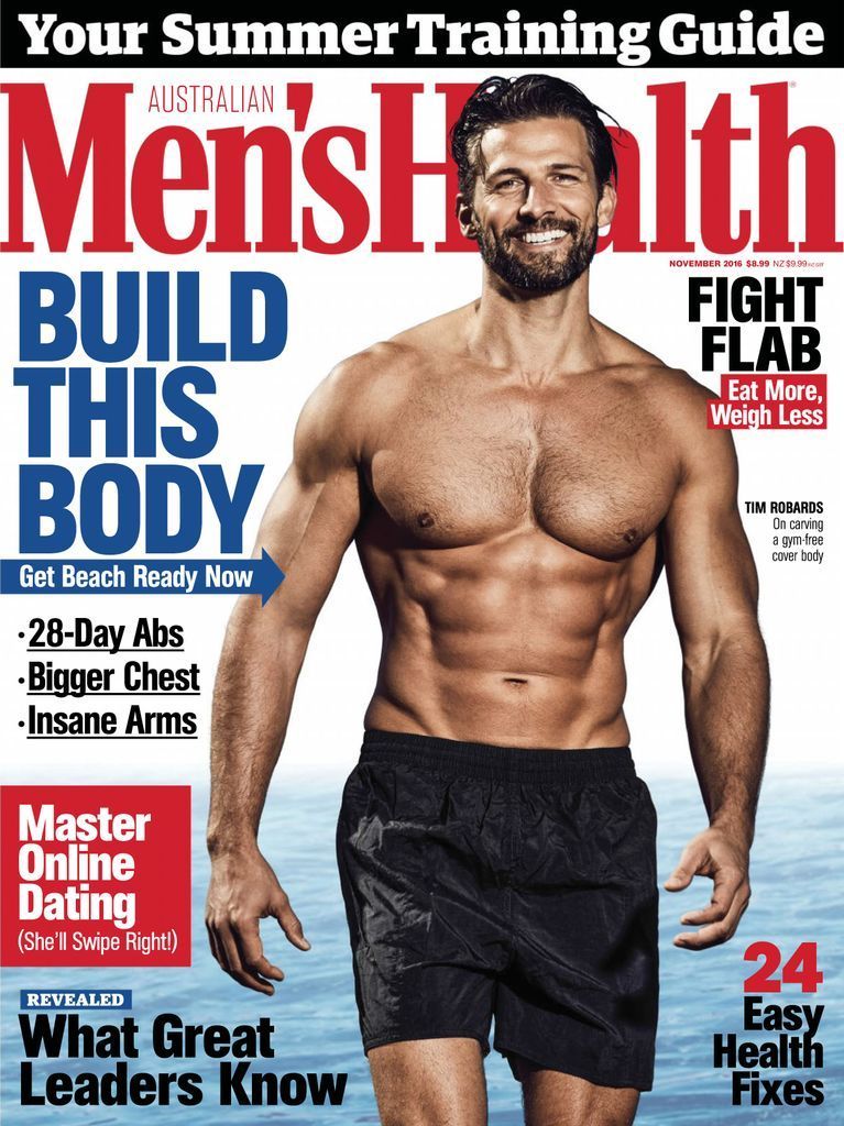 Men's Health Australia Back Issue November 2016 (Digital) -   thin fitness Men