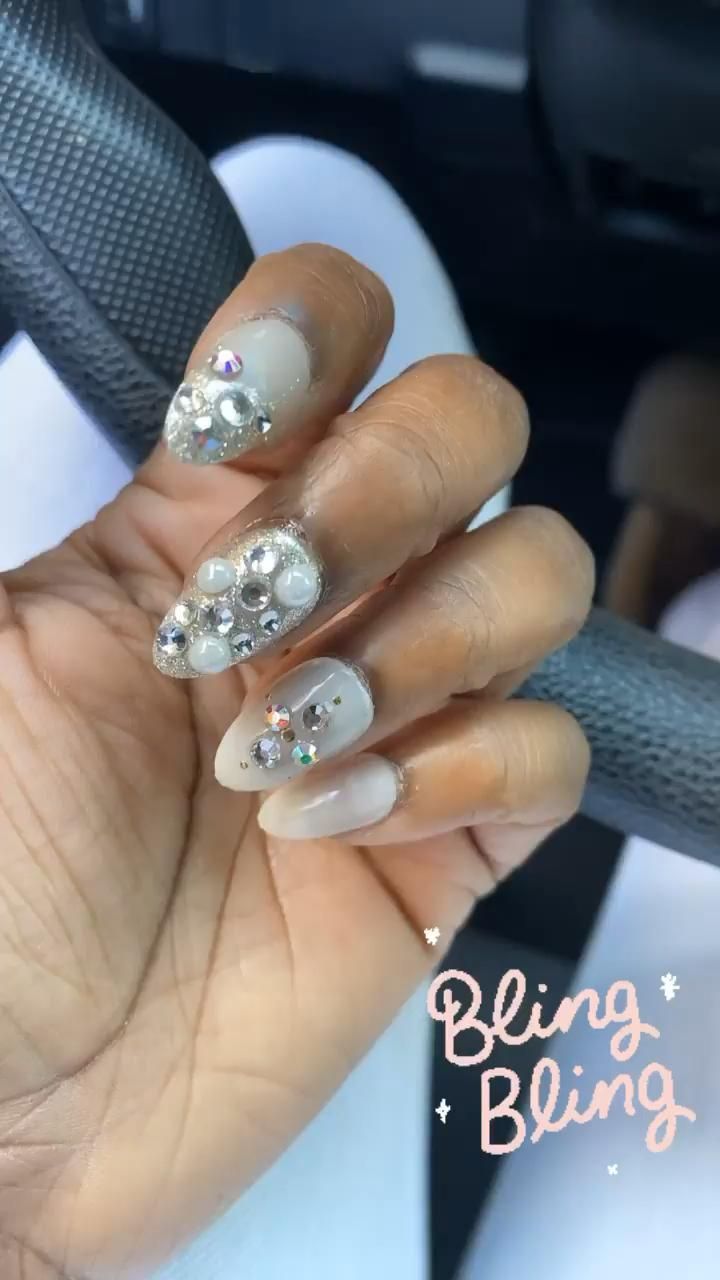 Bling nails -   10 beauty Nails stiletto ideas