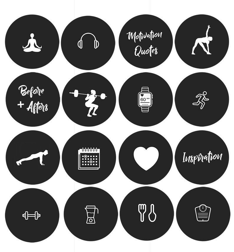 13 fitness Instagram icon ideas