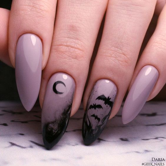 Cute And Creepy Halloween Nail Designs - FASHION COMMENTATOR -   14 halloween nails ideas