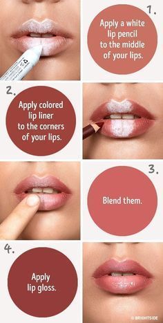 6 Simple Tricks That Will Make Your Lips Look Fuller -   15 beauty Makeup hacks ideas