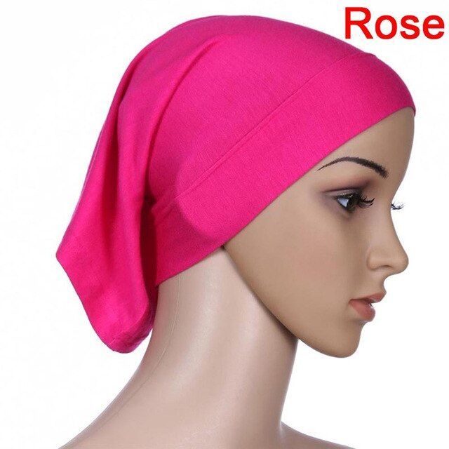 9 colors 30x24cm elastic adjustable muslim islamic arabian hijab tube veil robe abaya inner caps hats modal stretch 1pcs -   15 style Hijab topi ideas