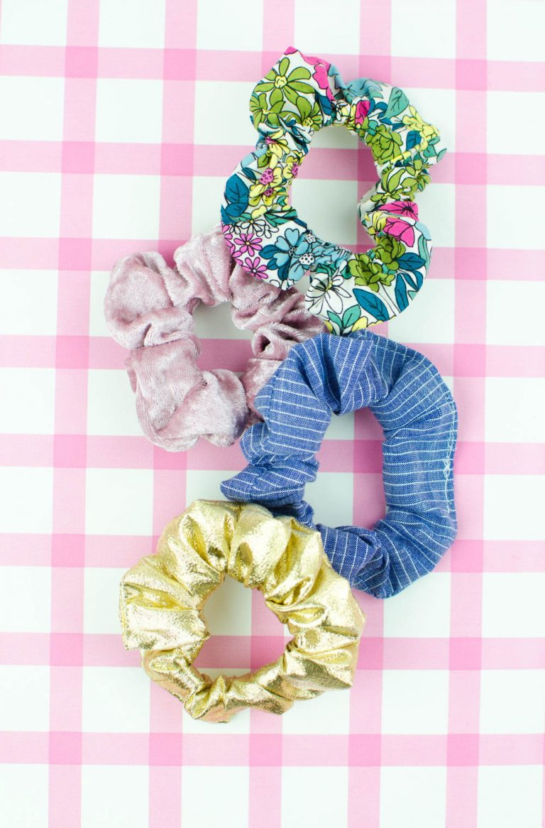 DIY Scrunchies - a great DIY hair accessory from scrap fabric -   16 diy Scrunchie lace ideas