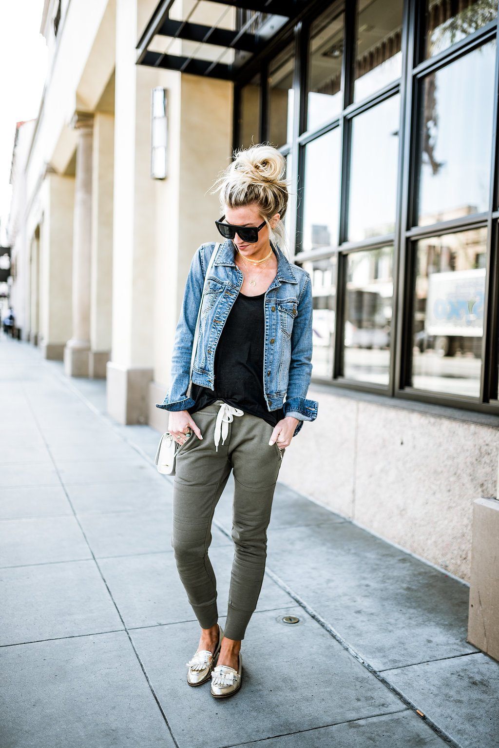 THREE TIPS FOR STYLING JOGGERS - Elle Apparel by Leanne Barlow -   16 style Jeans jacket ideas