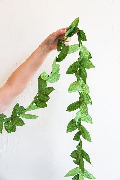 DIY paper leaf garland - The House That Lars Built -   17 diy Decoracion papel ideas