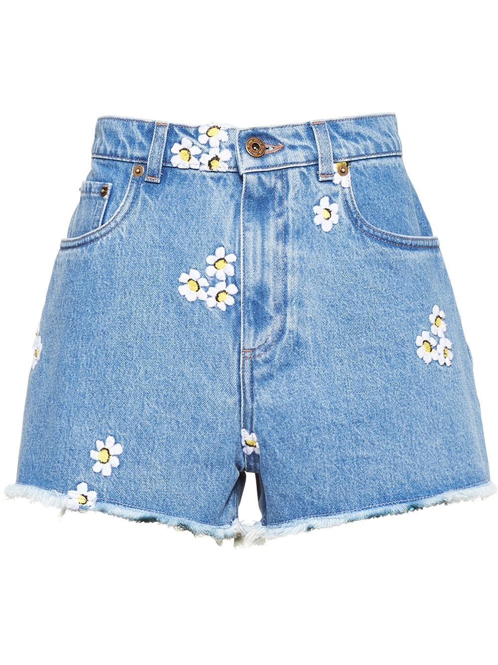 Embroidered floral shorts -   17 diy Fashion shorts ideas