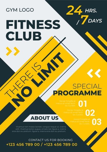 Download Sport Poster Style Fitness Club for free -   17 fitness Design flyer ideas