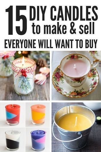 Crafts that Make Money: Start a Candle Business from Home -   18 diy Candles gifts ideas