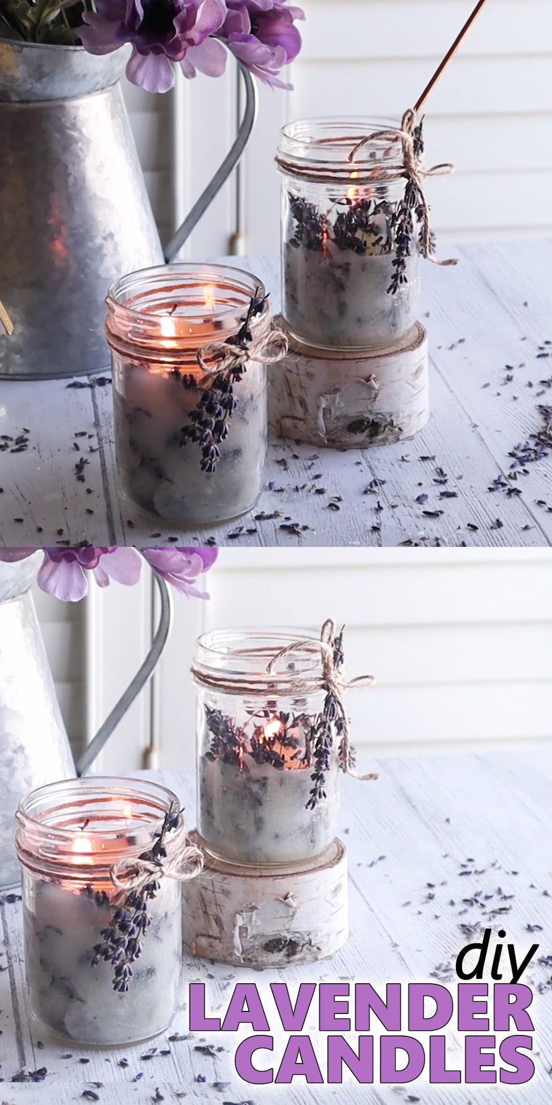 DIY Lavender Candles -   18 diy Candles gifts ideas