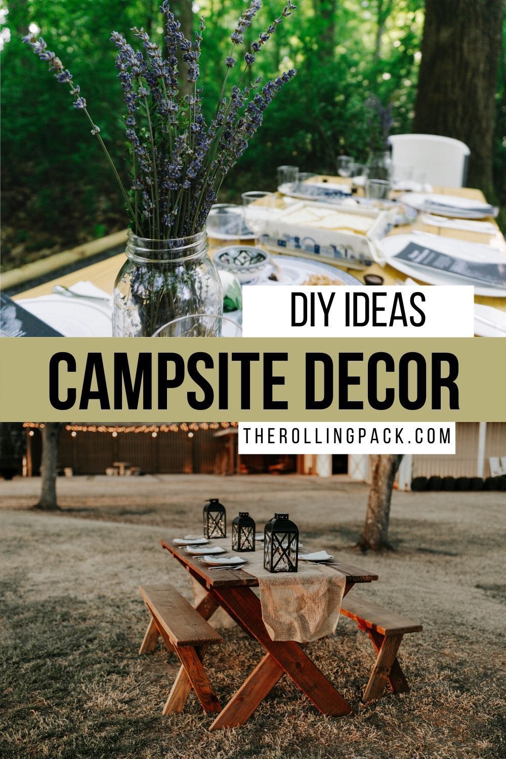 Campsite Decor DIY Ideas -   18 diy Outdoor camping ideas