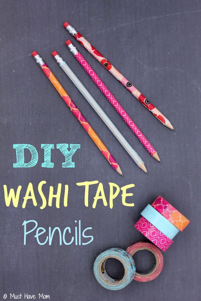 DIY Washi Tape Pencils + Personalized School Supplies! -   18 diy School Supplies candy ideas
