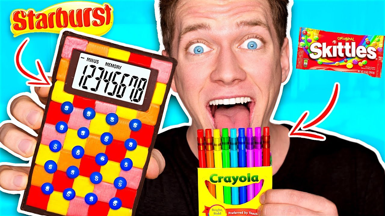 DIY Edible School Supplies!!! *FUNNY PRANKS* Back To School! Learn How To Prank using Candy & Food -   18 diy School Supplies candy ideas