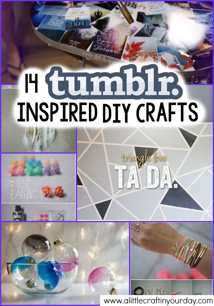 14 Tumblr Inspired DIY Crafts - A Little Craft In Your Day -   18 diy Tumblr crafts ideas