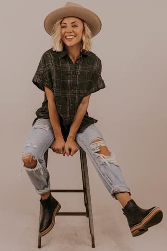 Bee's Knees Plaid Top -   18 edgy style Summer ideas