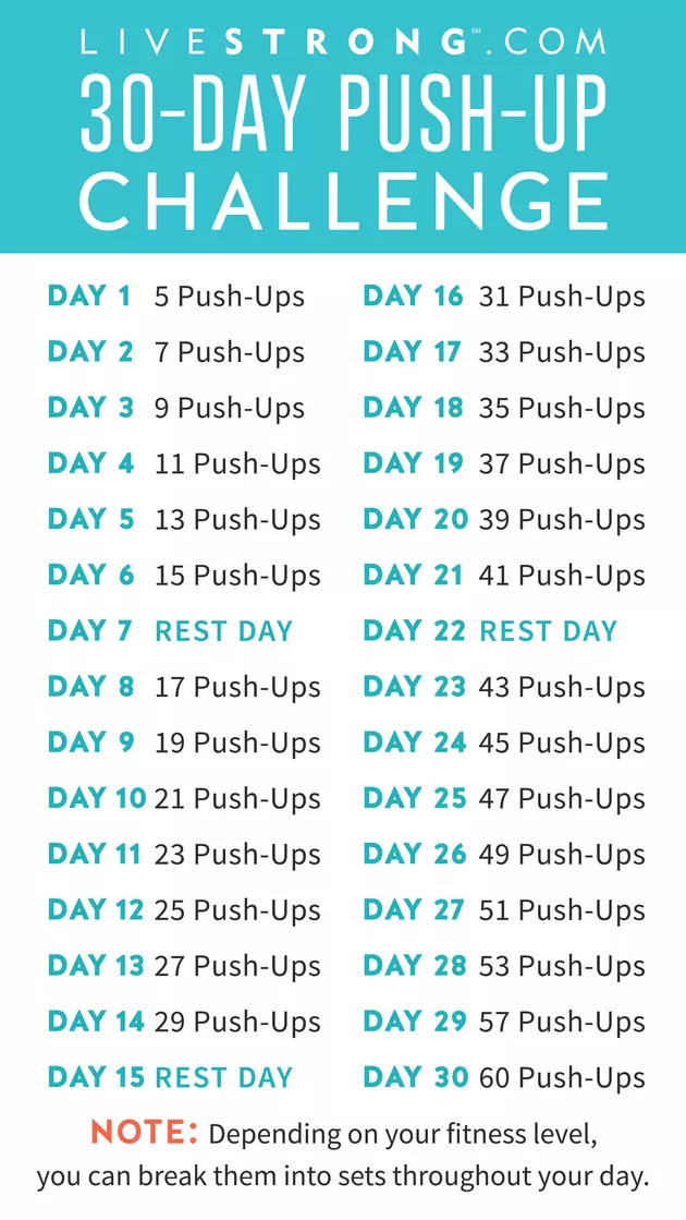 Build Upper-Body Strength With LIVESTRONG.com's Push-Up Challenge | Livestrong.com -   18 fitness Training challenge ideas