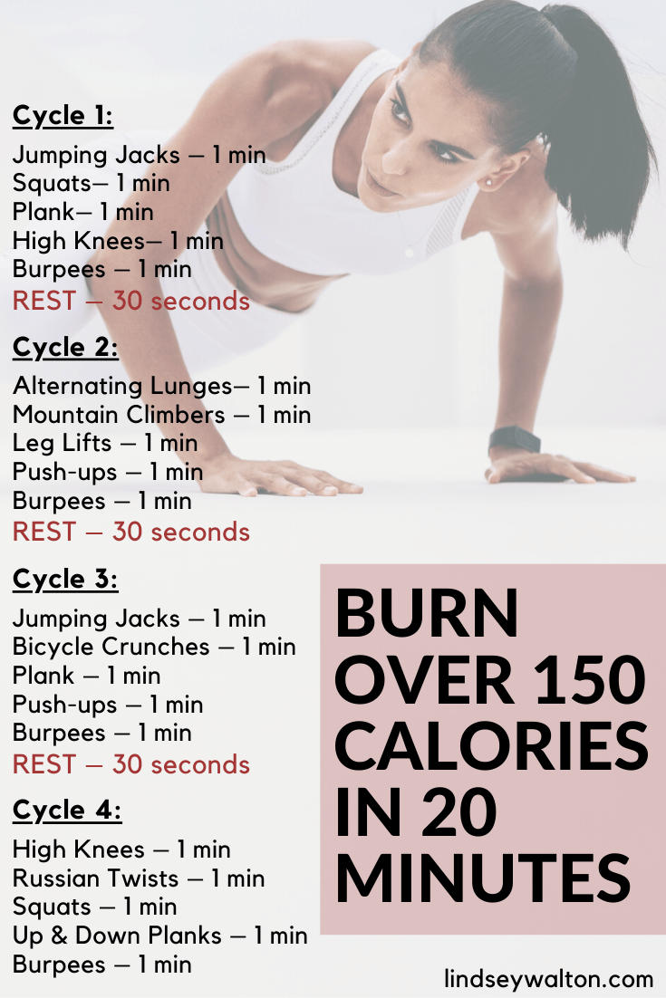 BURN 150 CALORIES IN 20 MINUTES WITH HIIT - Lindsey Walton -   18 fitness Training challenge ideas