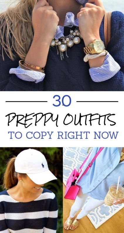 30 Preppy Outfits To Copy Right Now - Society19 -   18 style Preppy chic ideas