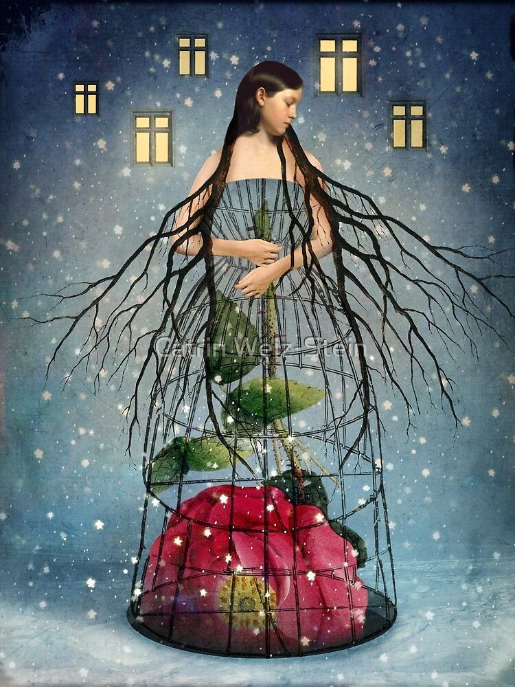 'Five of Pentacles' Leinwanddruck von Catrin Welz-Stein -   19 beauty Art surrealism ideas