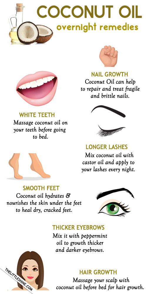 Overnight coconut oil remedies -   19 beauty natural ideas