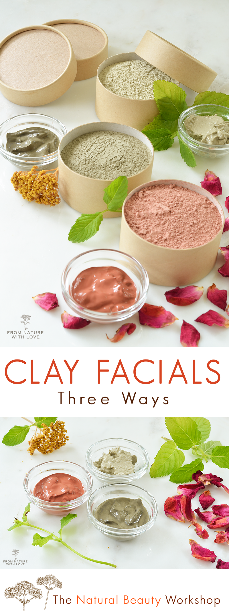 Make Your Own Clay Facial Masks - Three Easy Recipes to Get Started -   19 beauty natural ideas