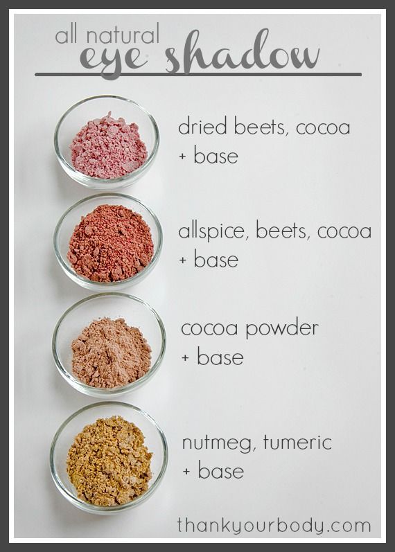 All Natural Homemade Eyeshadow Recipe -   19 beauty natural ideas