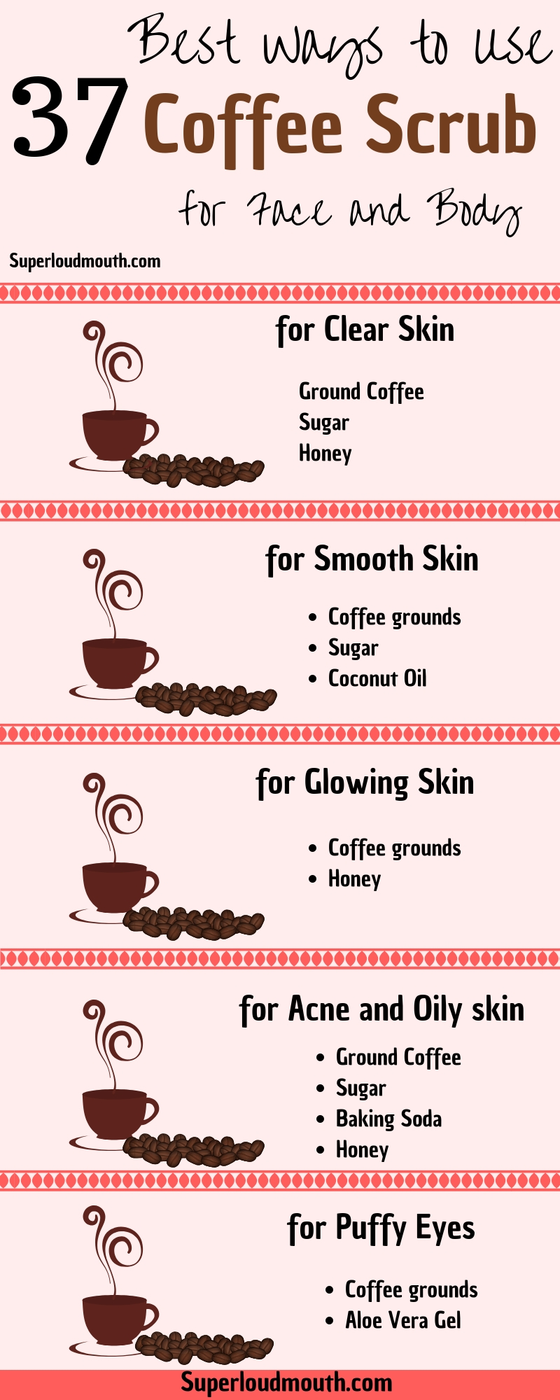 37 Diy Coffee Scrub Recipes for a Beautiful Face, Body and Cellulite -   19 beauty Tips products ideas