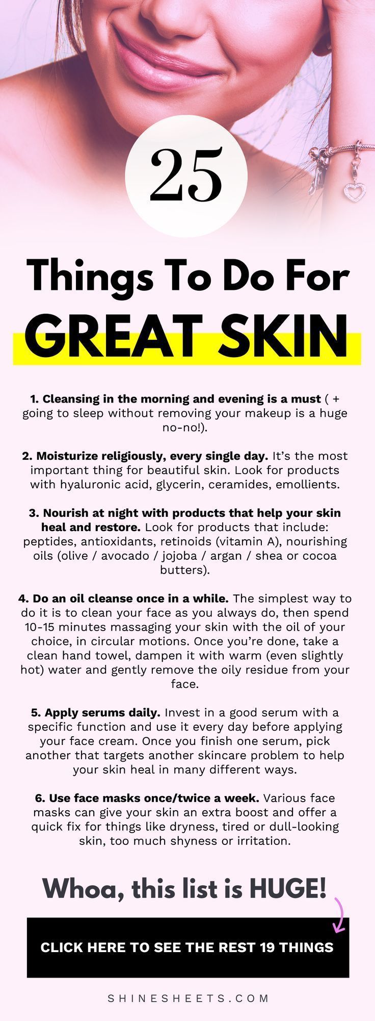 25 Things To Do For Stunning Skin | ShineSheets -   19 beauty Tips products ideas
